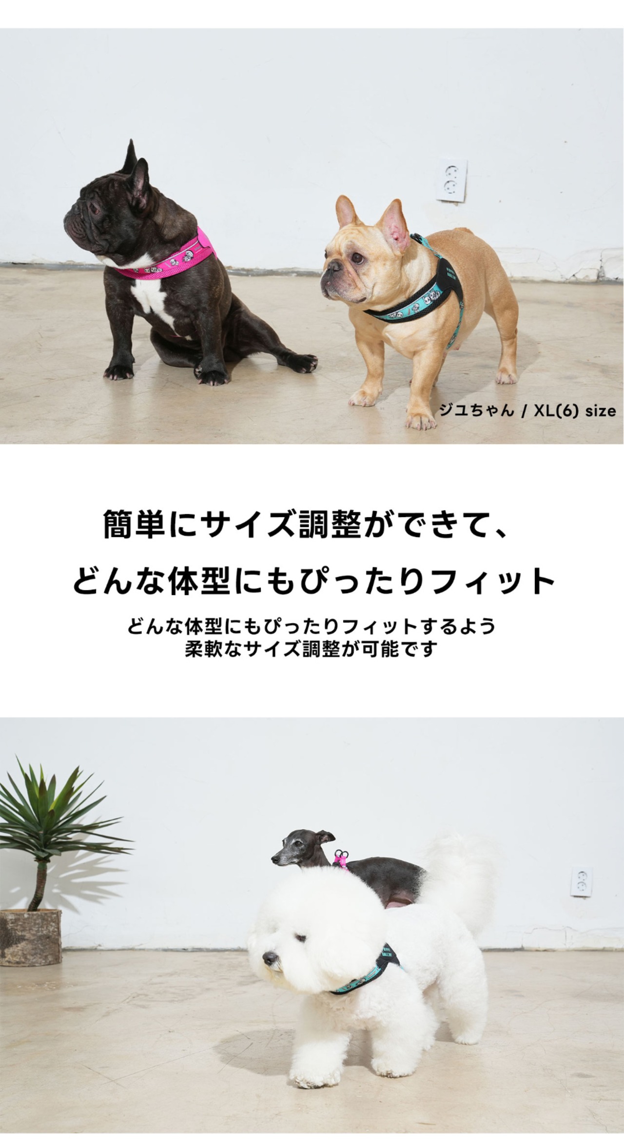 【PUPPYGALLERY公式】アトランタハーネス【ミント】