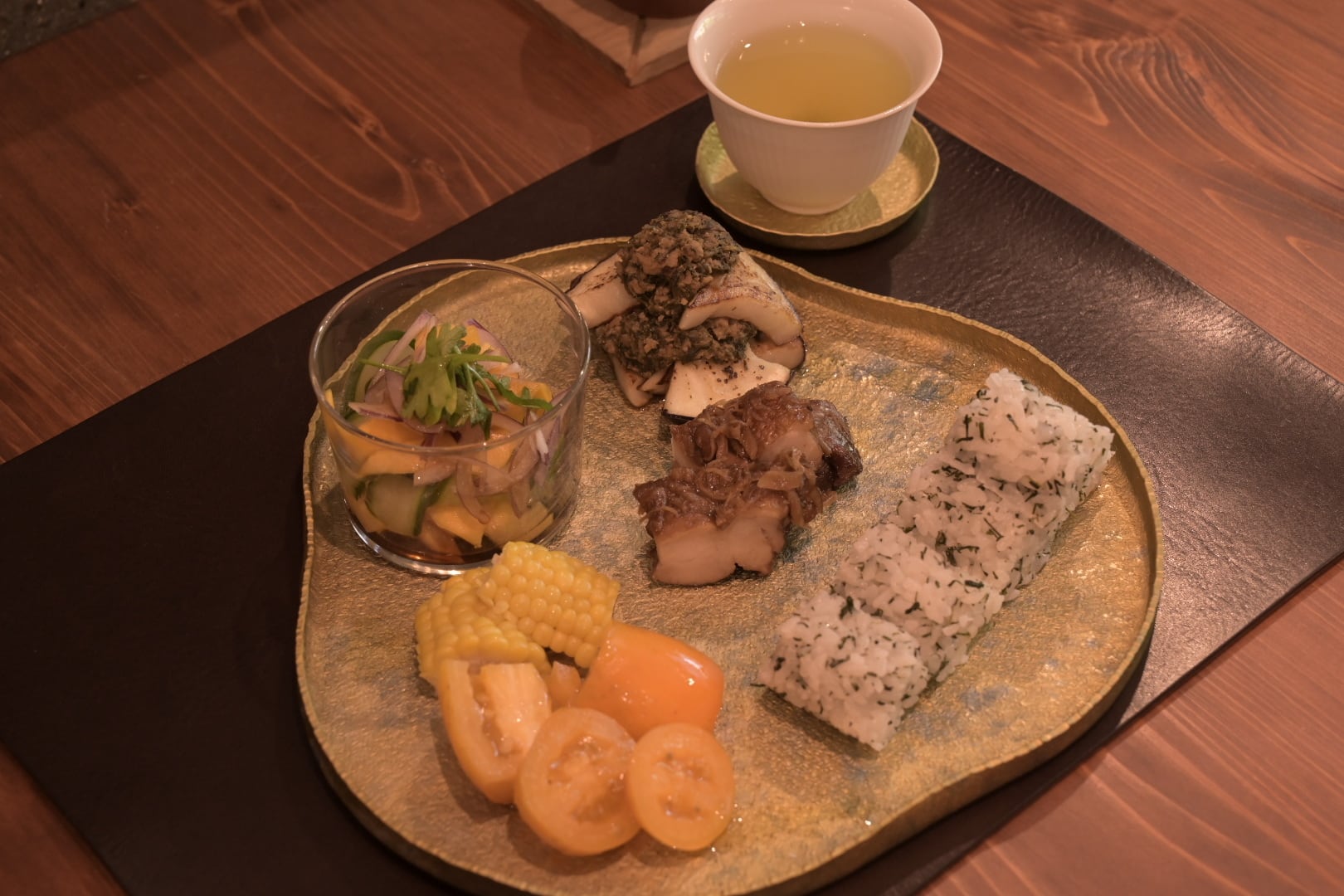 牧野広大 triple circle tray | 鎌倉倶楽部 茶寮