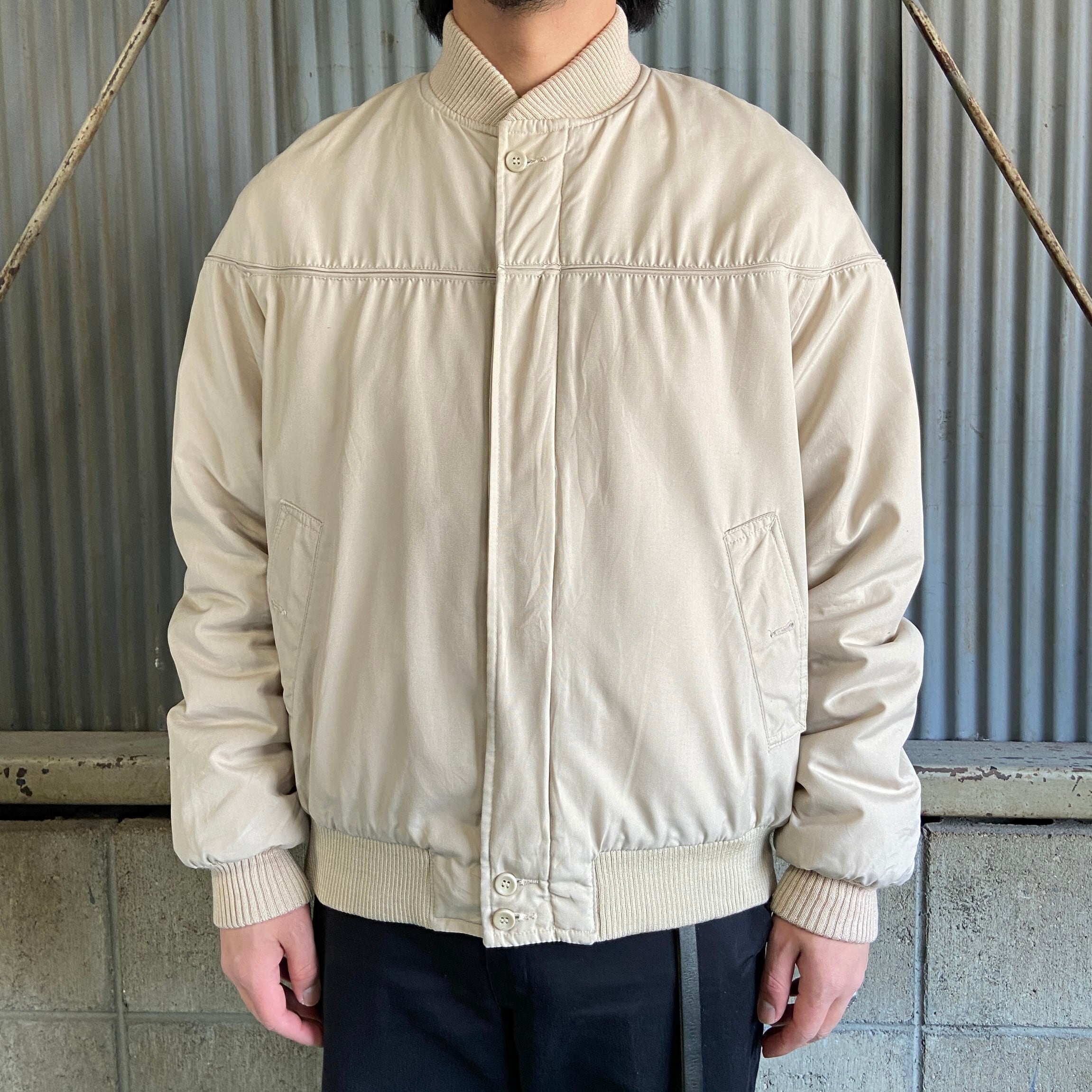 80年代 carl michaels カップショルダー ブルゾン 中綿入り ダービー 
