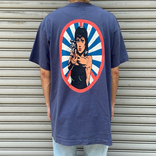90s USA製　HELMET ヘルメット　バンドTシャツ　バンT 紺　XL