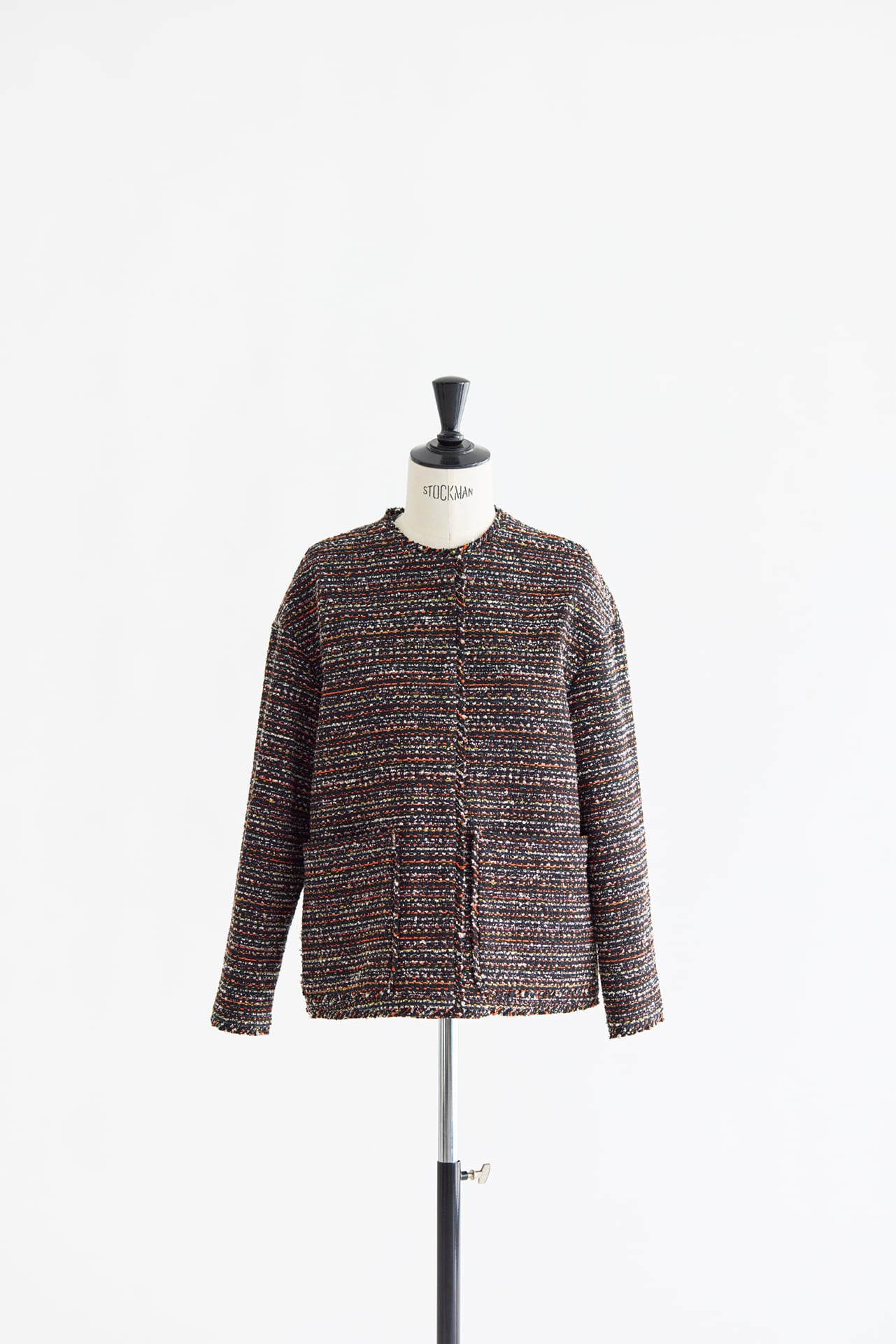 NO-COLLAR TWEED JACKET 26SS25