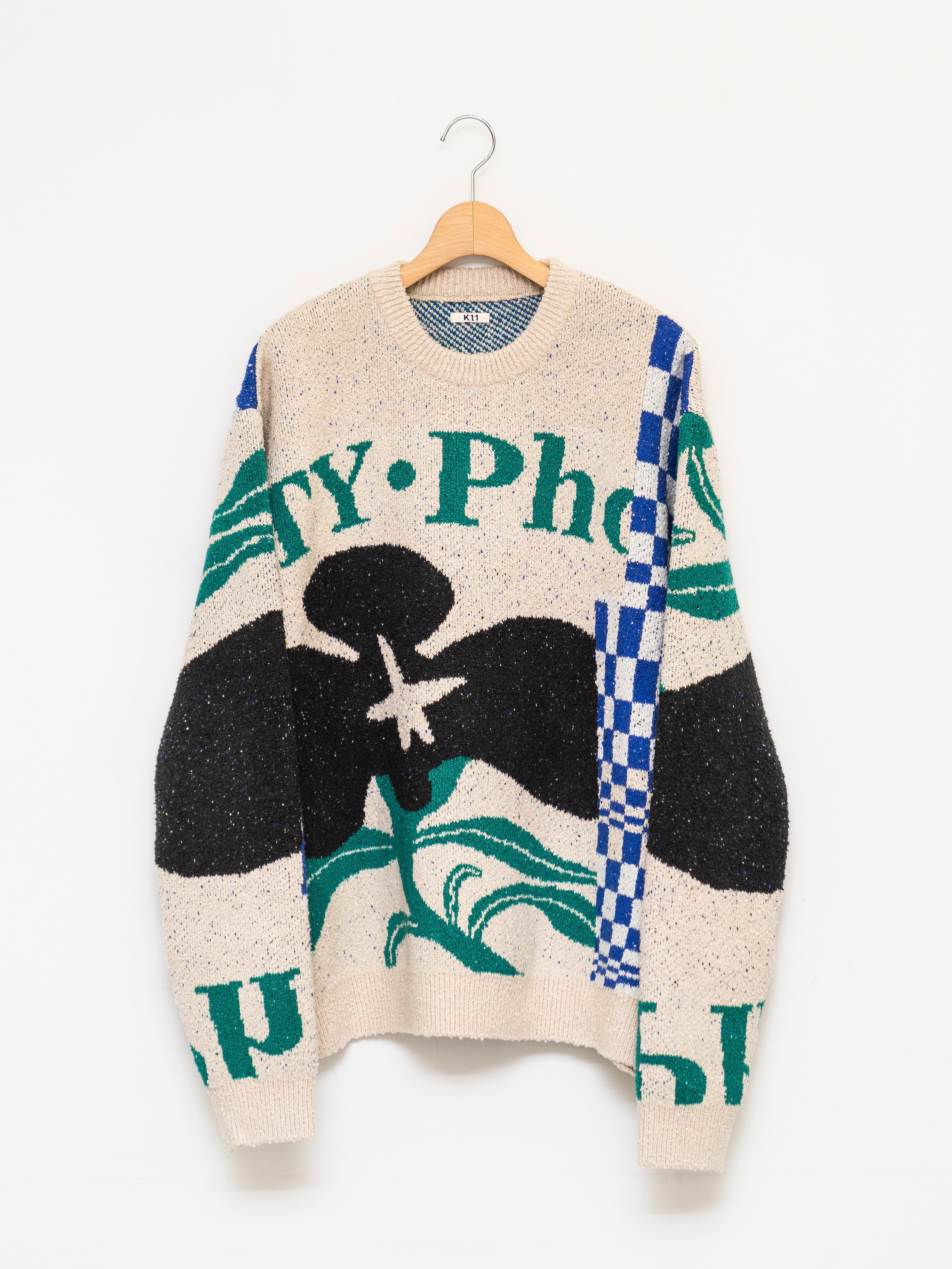 KHOKI Intarsia-knit jumper White 24fw-k-01 | BEST PACKING STORE