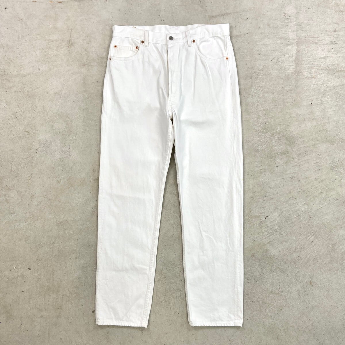 希少 90s USA製 リーバイス 501 ホワイト デニム W33 L34 白 90年代 USA製 Levi's リーバイス 501 ホワイトデニムパンツ ストレート