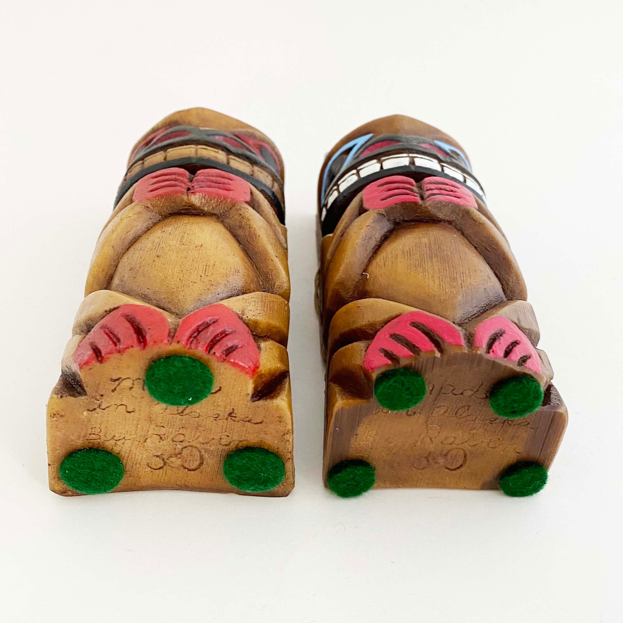 ヴィンテージ・トーテムポール（熊12cm）