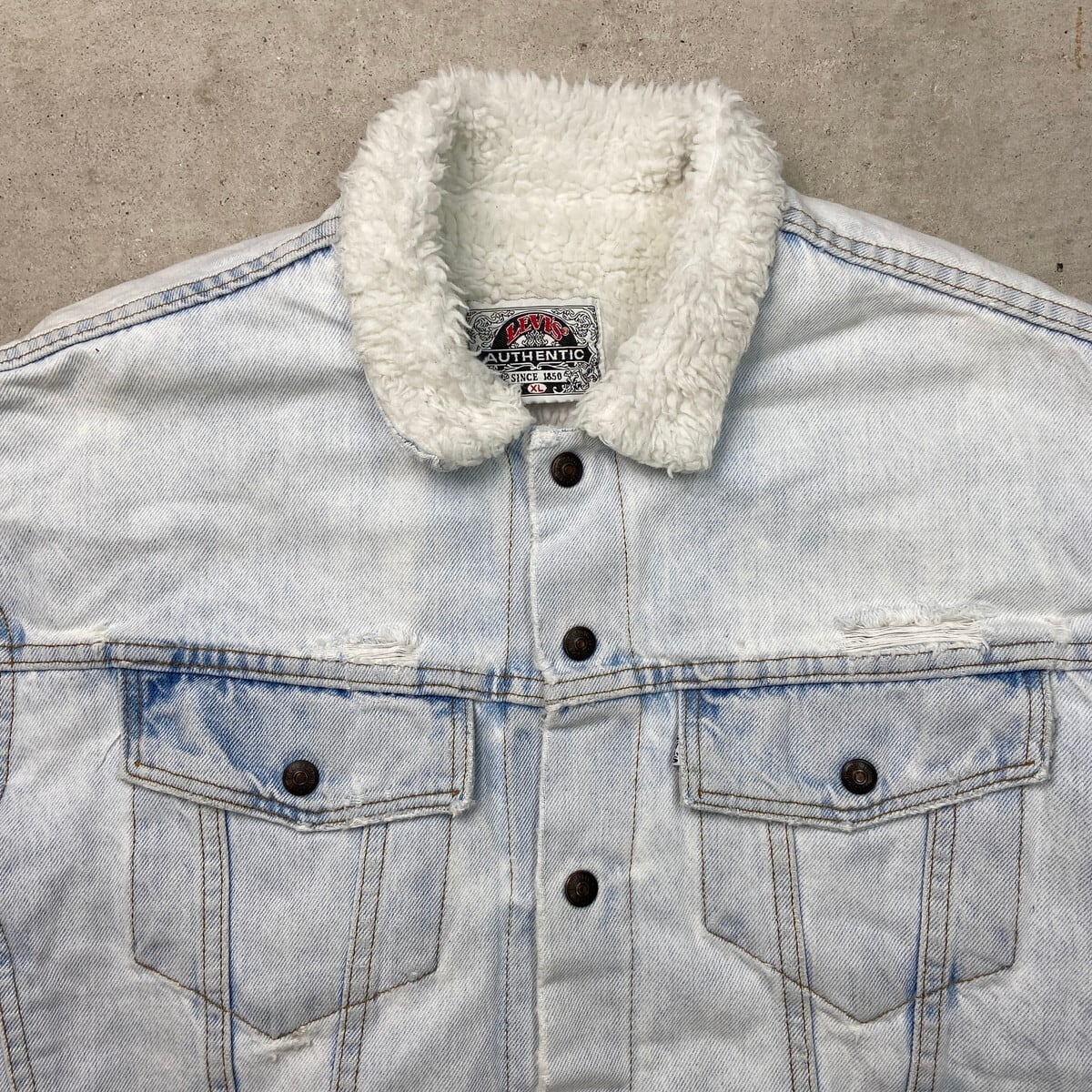 90年代 USA製 Levi's リーバイス デニムボアジャケット メンズXL 古着