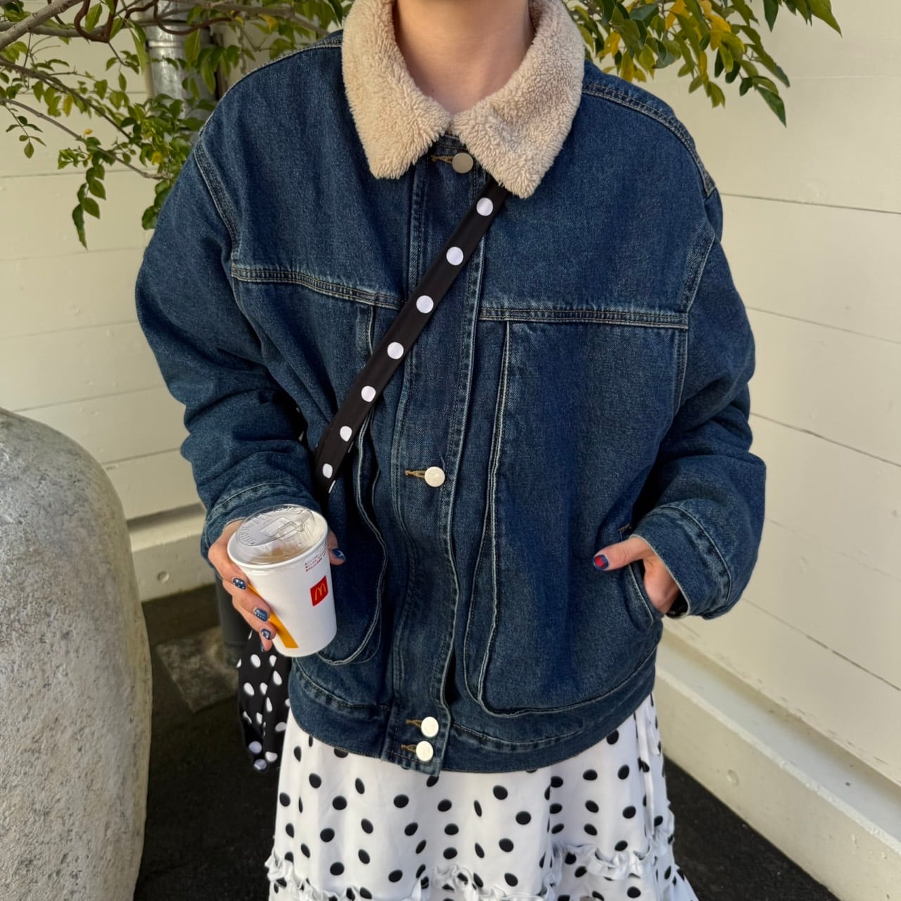 リラックボアデニムブルゾン_LN03752 | lanan(ラナン)