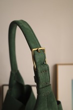 HORN-green suede-