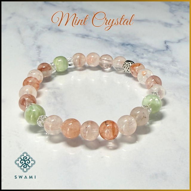 SWAMI スワミブレスレット ミントクリスタル（Mint Crystal）（1点物）