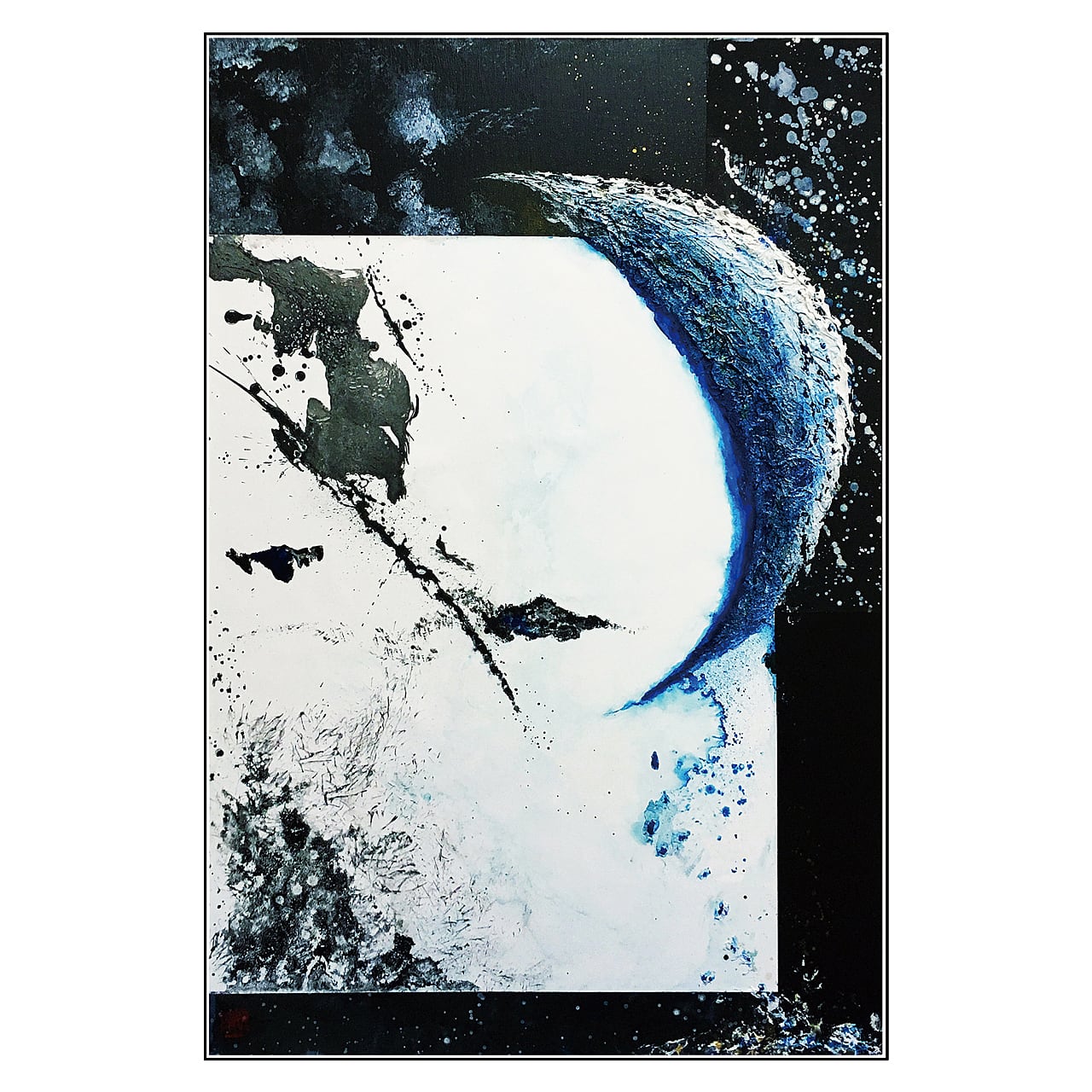 ポストカード【墨象】(黒封筒) | 書家 / 市川 翠峰 -オンライン