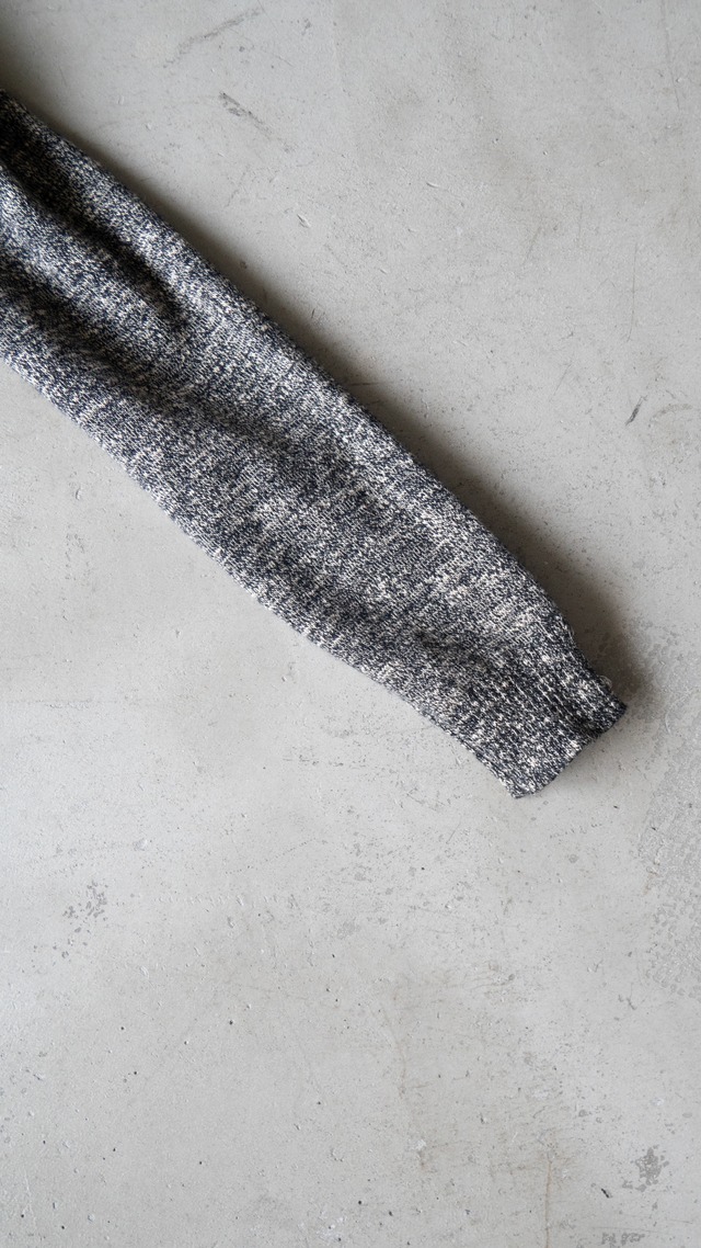 "TIRAMISU" deadstock Cotton/PE melange crew neck