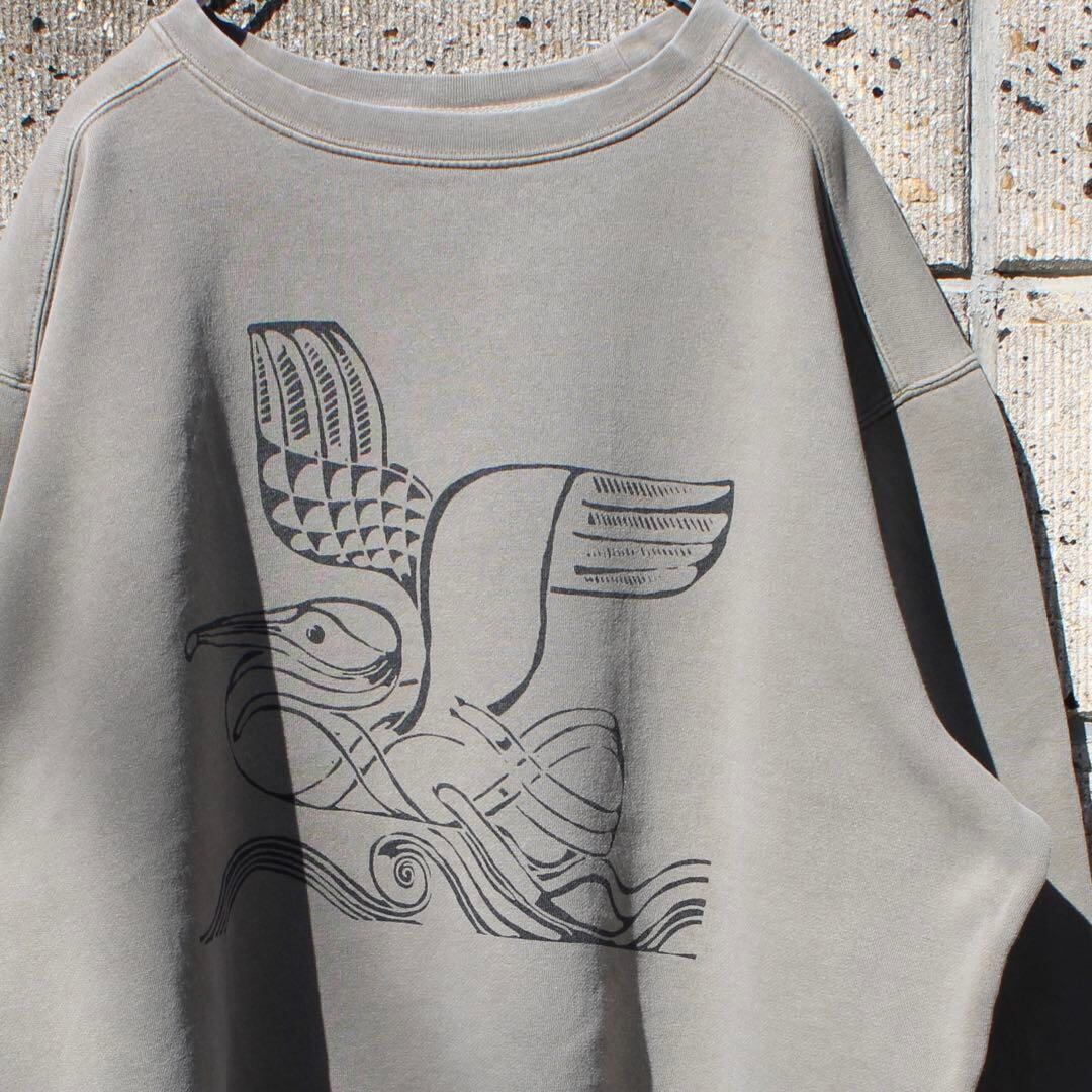 【Lサイズ】Authentic Pigment くすみカラー 染めもの 古着 スウェット