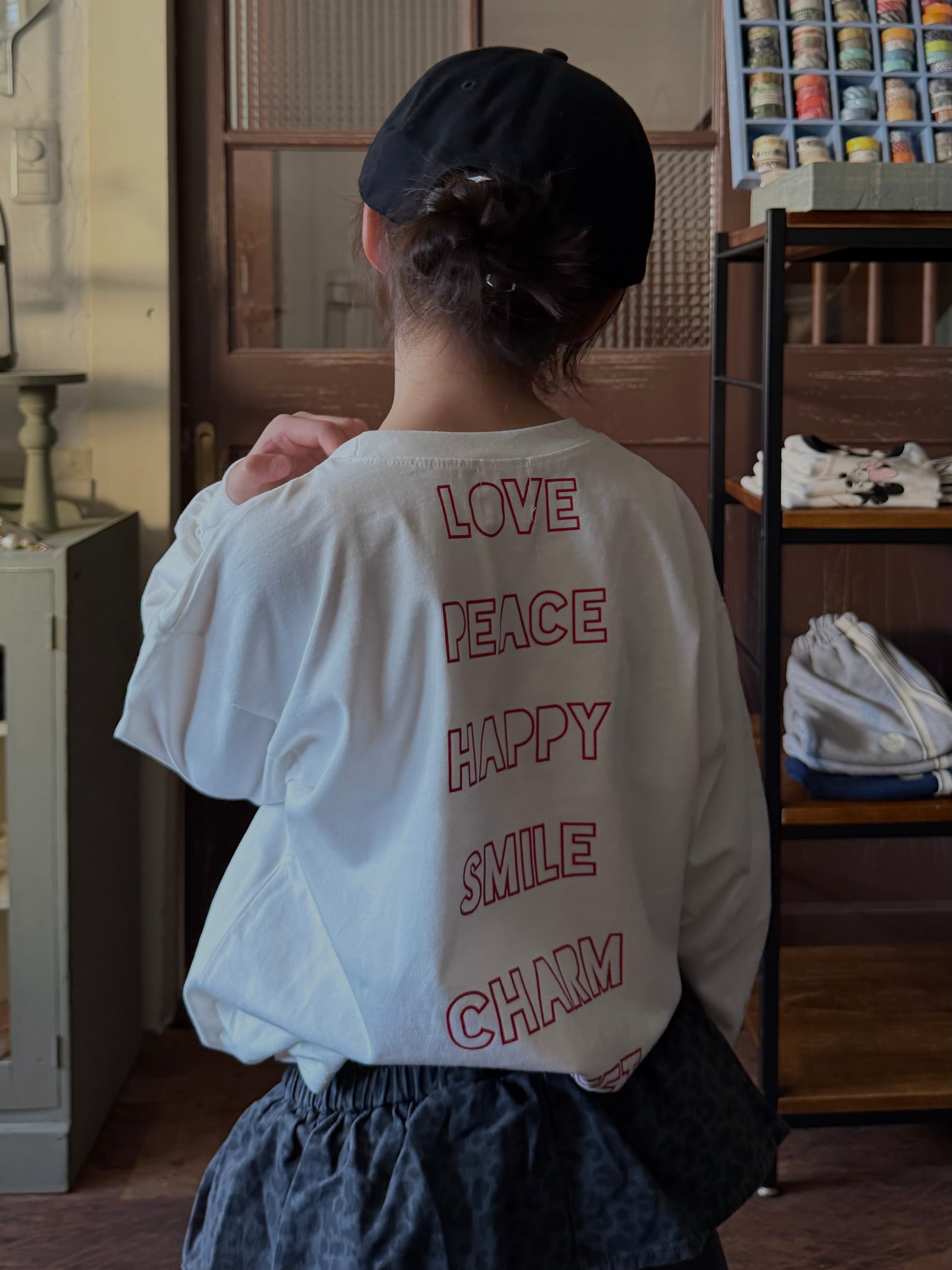 Ohaco original LOVE & PEASE long T(90〜140cm)1100