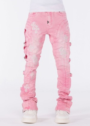 GUAPI / french rose cross buckle denim