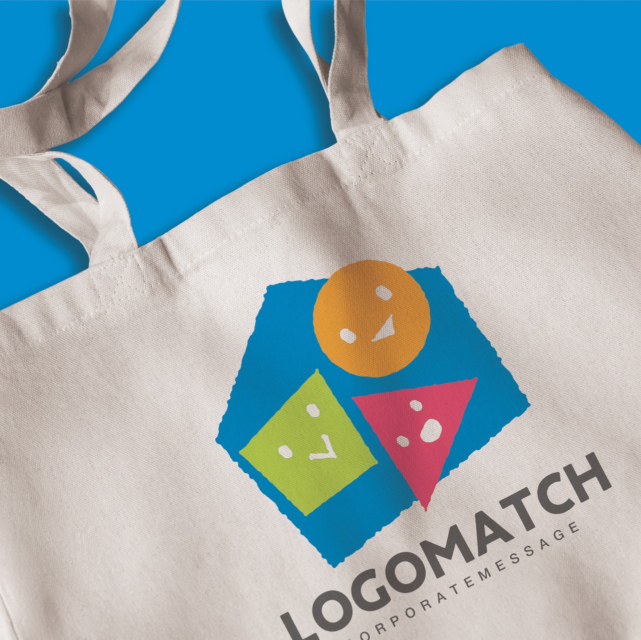 ◯△□の笑顔集う家のロゴ