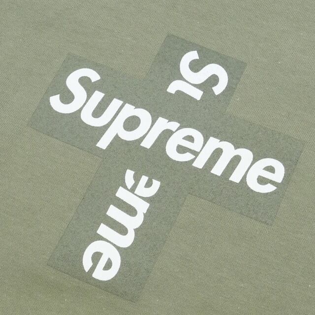 Supreme Cross Box Logo Tee Olive Lサイズ