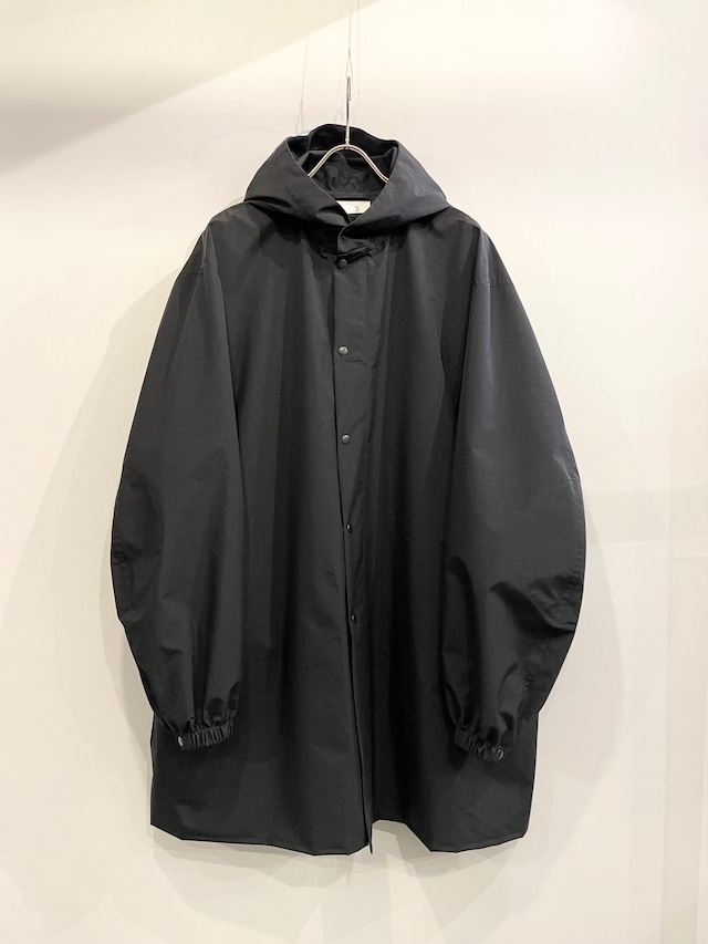 T/f Lv7 nylon taffeta snow camo parka - black