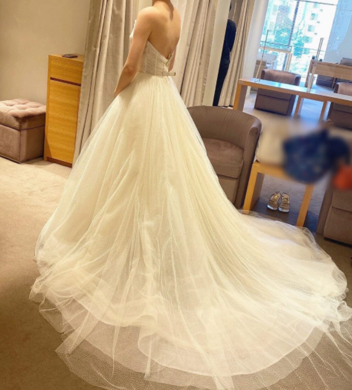 上品!ウエディングドレス アイボリー エンパイアライン 結婚式 上品!ウエディングドレス アイボリー エンパイアライン 結婚式