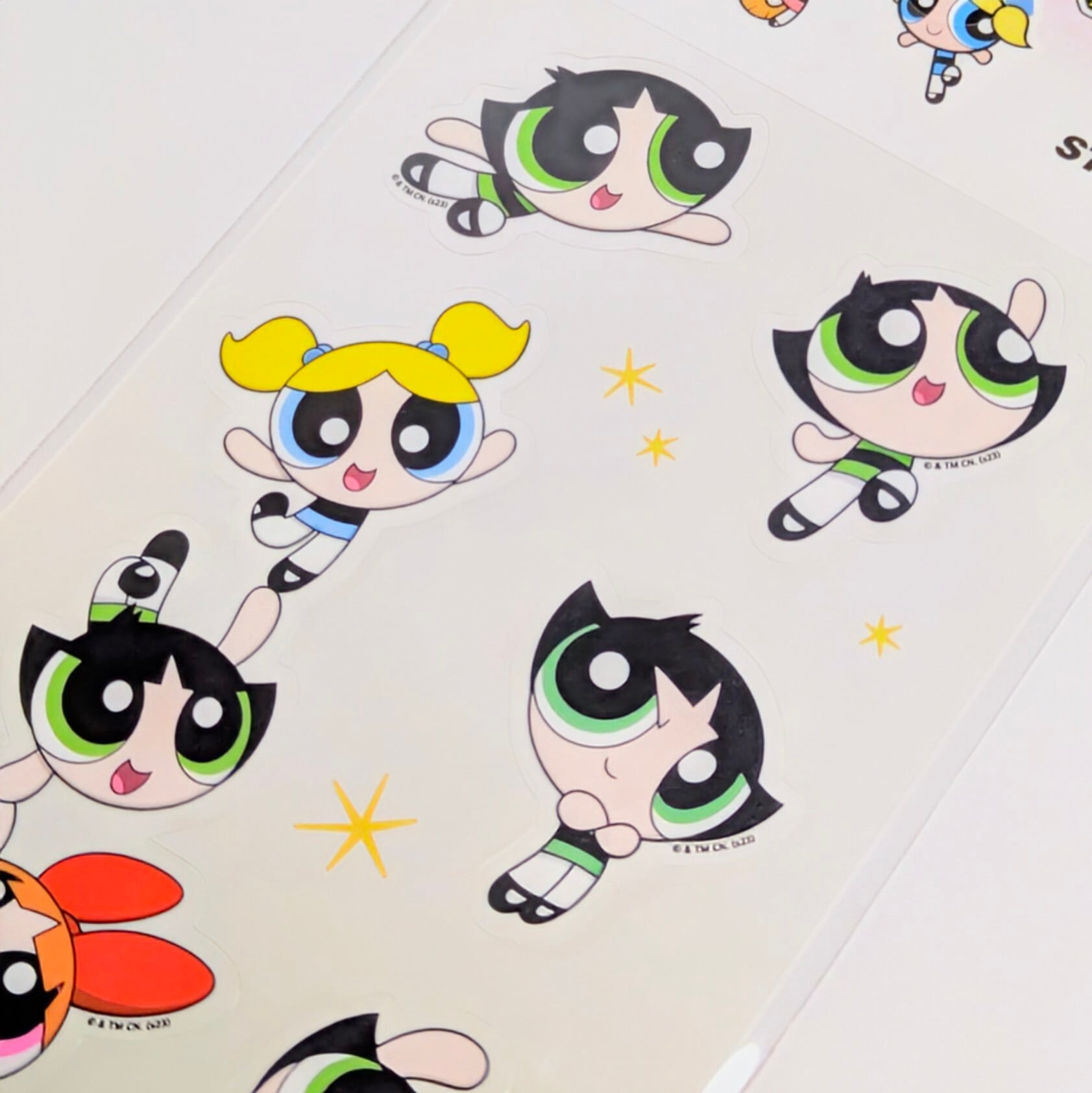 送料無料!【 The Powerpuff Girls / パワーパフガールズ 】STICKER(ステッカー) KOREA LIMITED 〚アメリカン雑貨 アメトイ〛