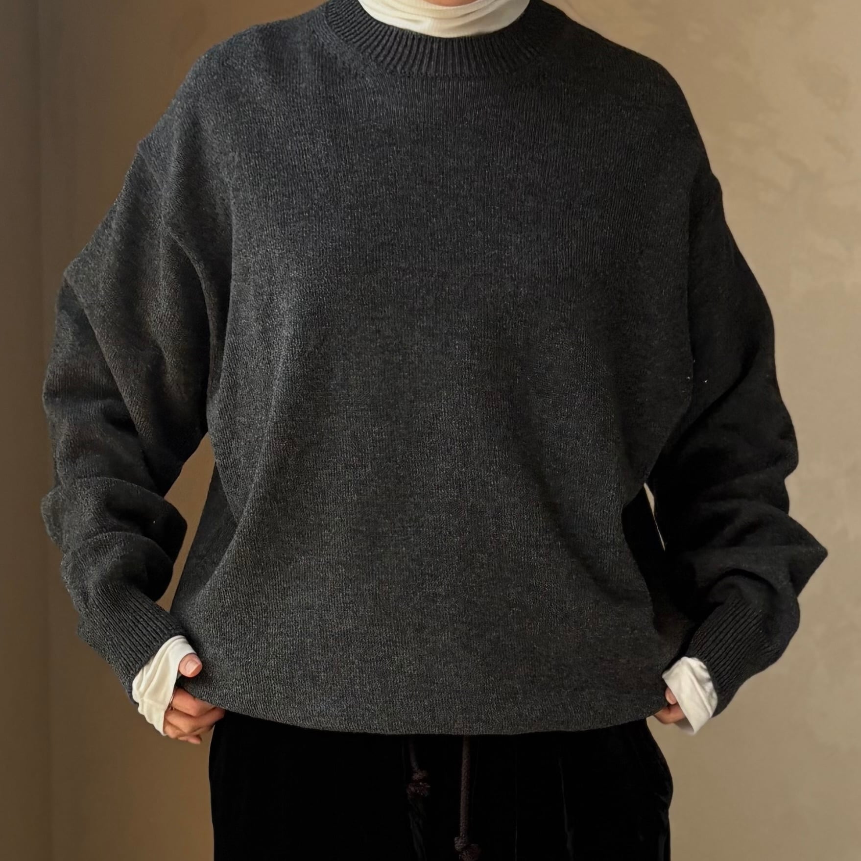YOKO SAKAMOTO | CREW NECK KNIT