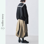 【3color】コロンとしたシルエットが◎:ふんわりランタンスカート i0431