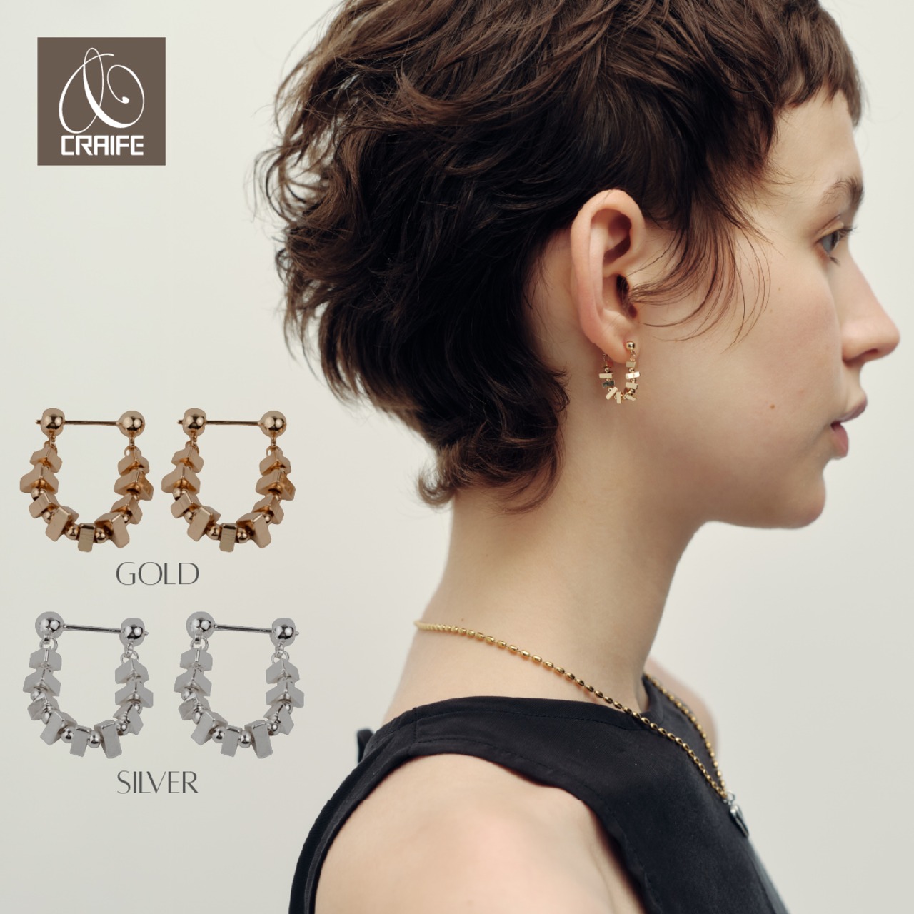 Hoop pierce -Gold/Silver-