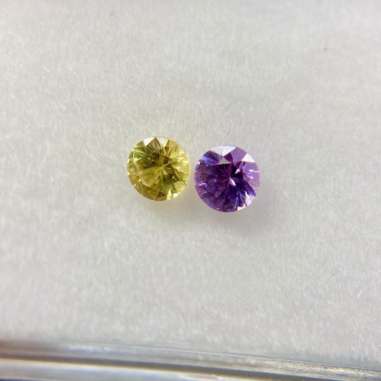 サファイア ラウンドカット 約3.5mm 2点セット No.1