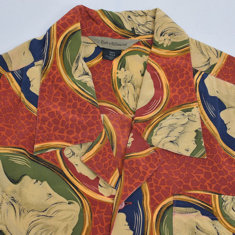 80～90s Pinky&Dianne ピンキー&ダイアン アンティーク調 カメオ柄 総