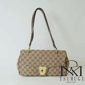 GUCCI グッチ GGキャンバス×レザー ハンドバッグ ベージュ 90463
