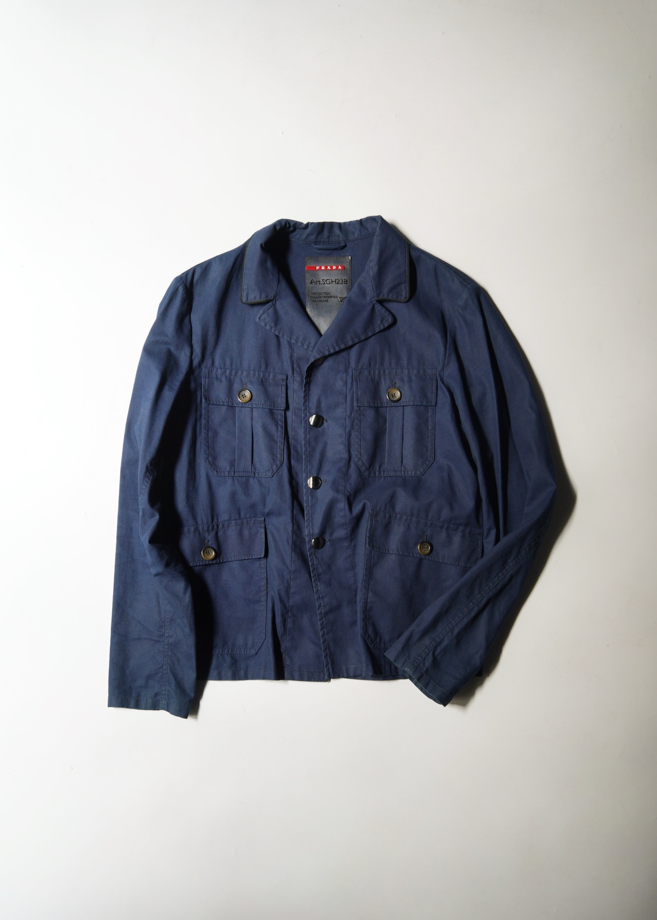 00's PRADA SPORT cotton military 4B jacket