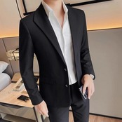 casual gray suit jacket 00140