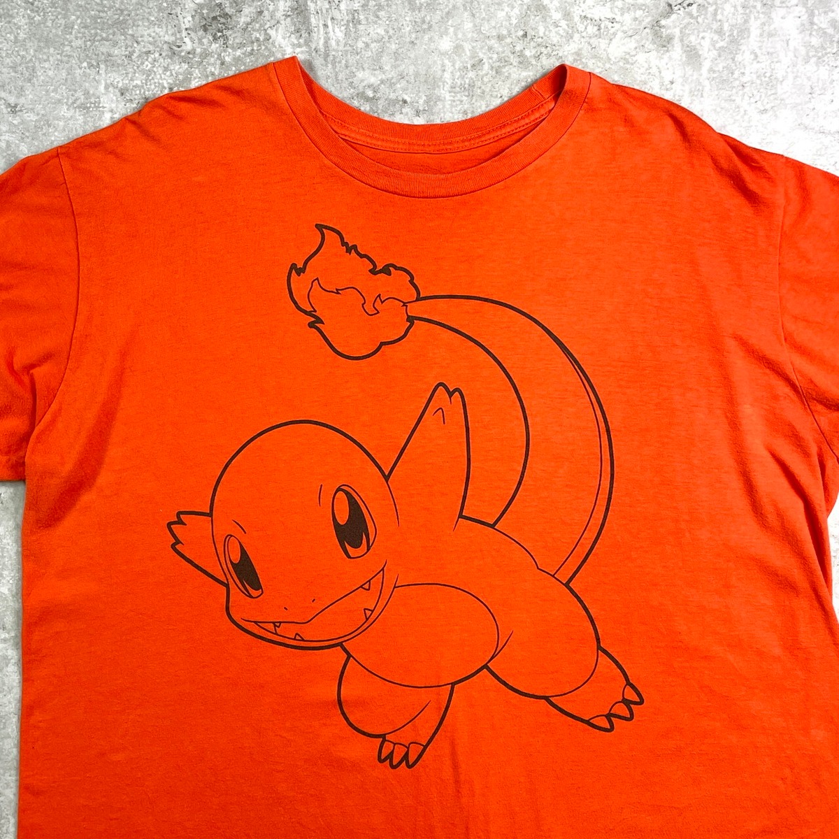 POKEMON ポケモン ヒトカゲ キャラクタープリントTシャツ メンズXL 