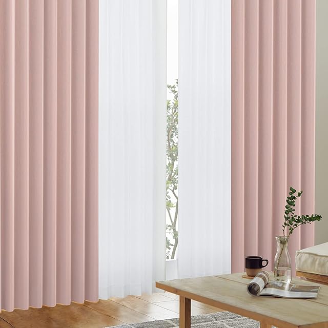 カーテンくれない 【オーダーサイズ1枚入】 厚手生地 高級風通織り1級