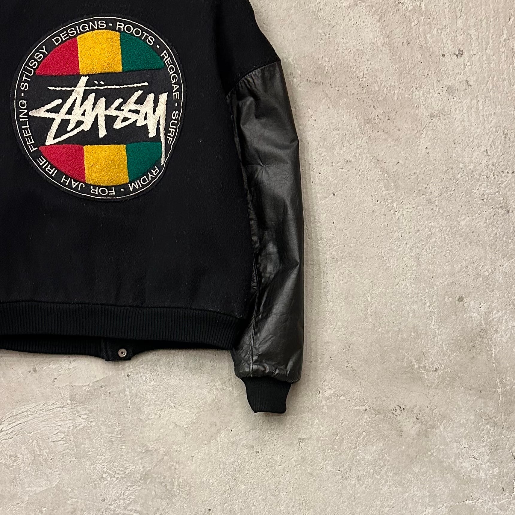 stussy 80’s varsity jacket