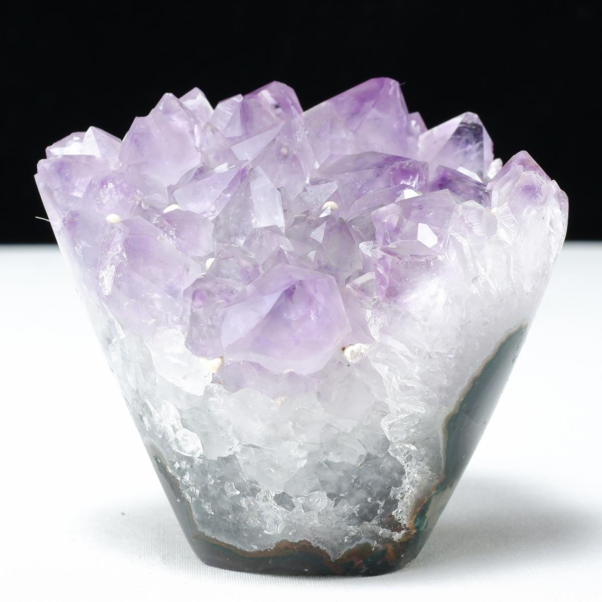 アメジスト クラスター 原石 フラワーアメジスト 花形 置物 一点物 282-793