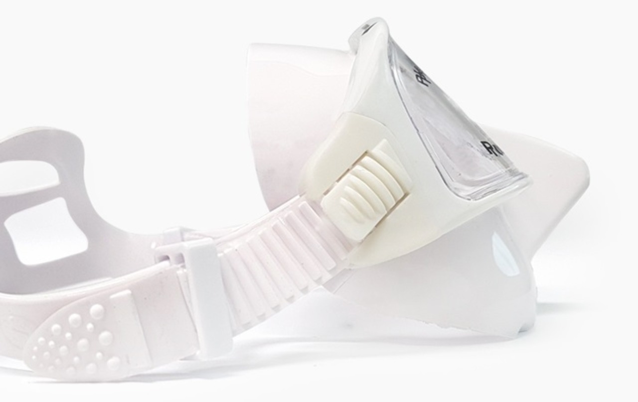 DoubleK  ジャガーR オールホワイト フリーダイビングマスク ダブルK