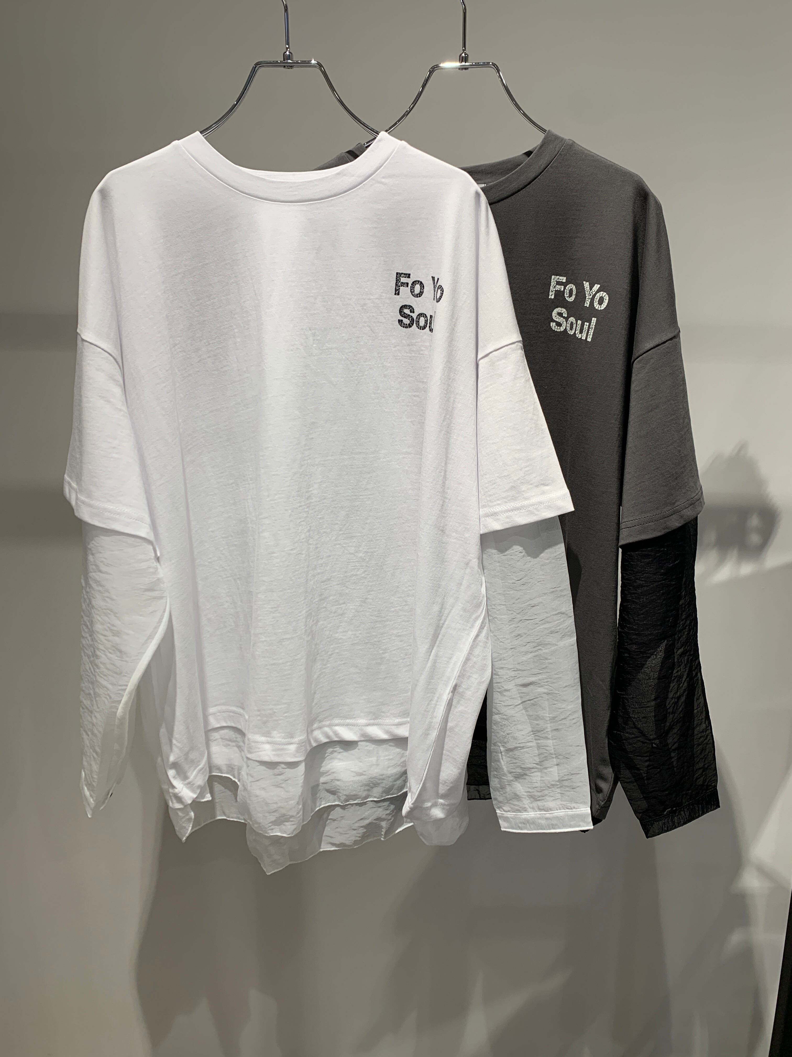 organdy docking layered style T-shirt