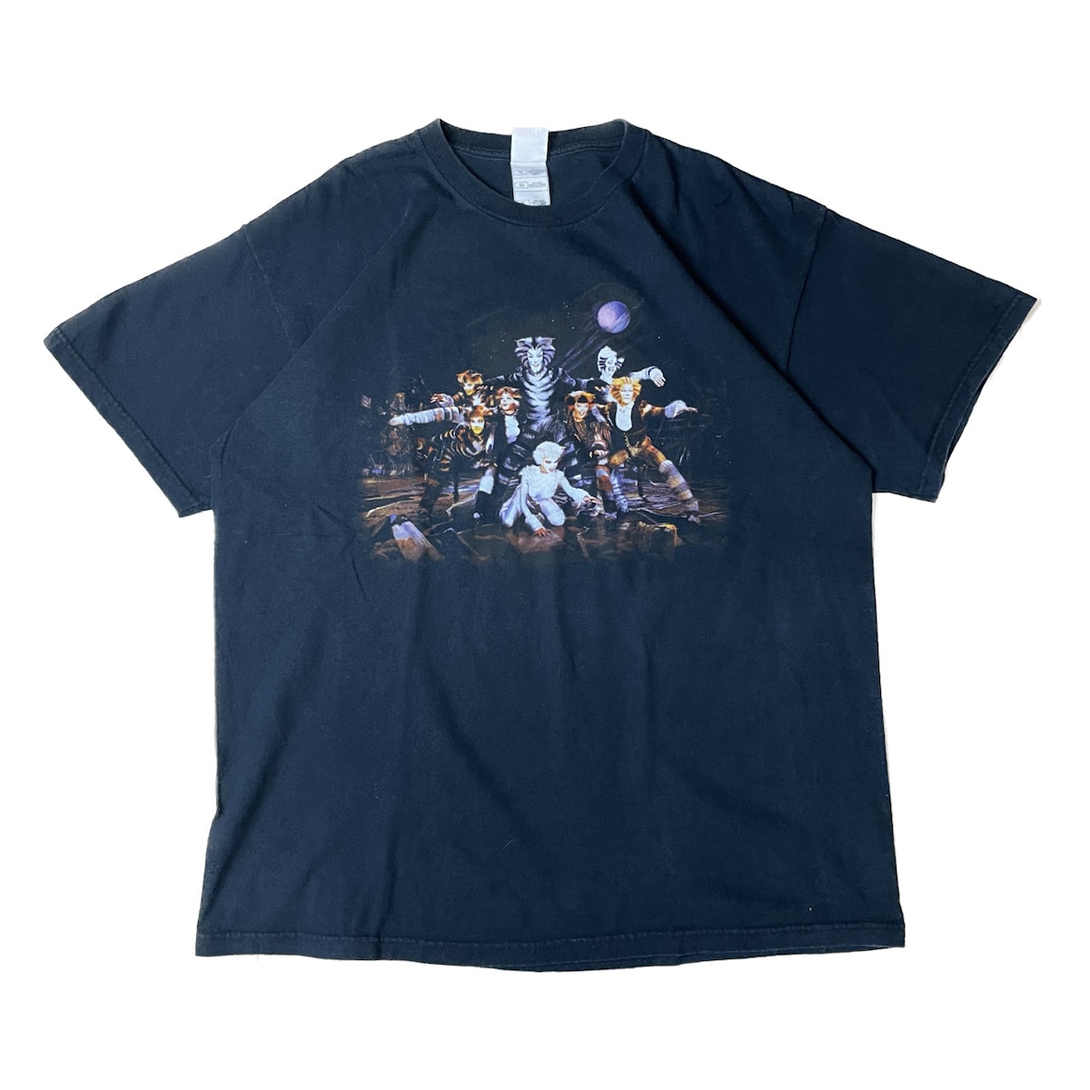 90s〜 【CATS】 ブロードウェイミュージカル キャッツ Tシャツ size.XL 
