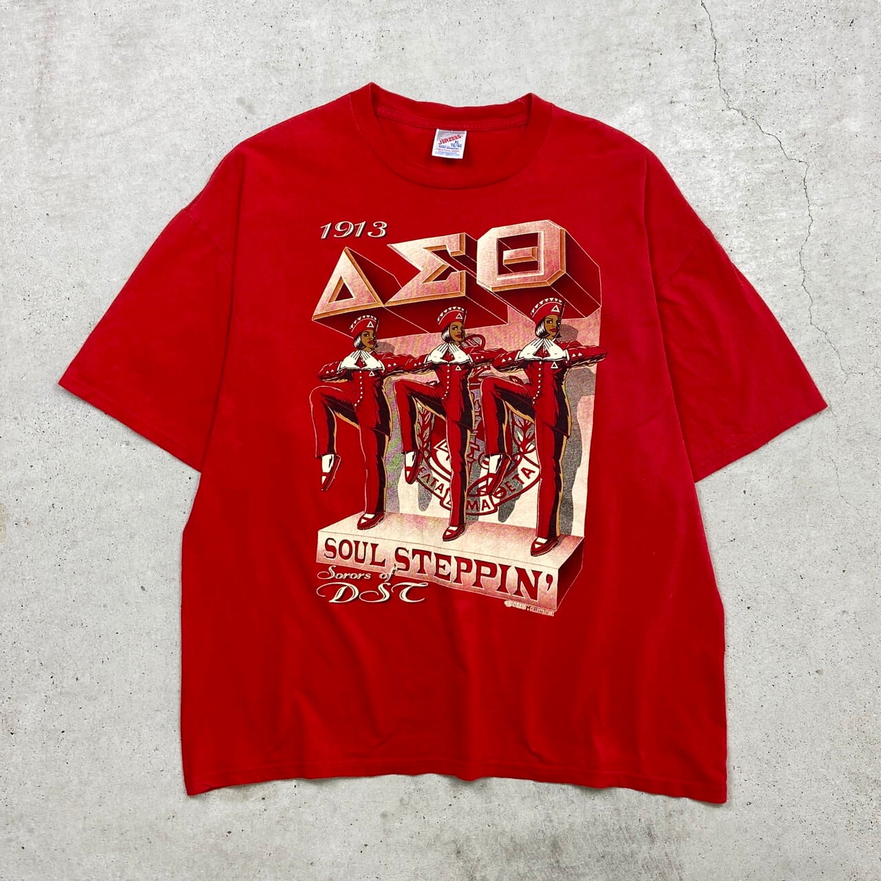 90年代 Δ Σ Θ デルタ・シグマ・シータ プリントTシャツ メンズ2XL相当 