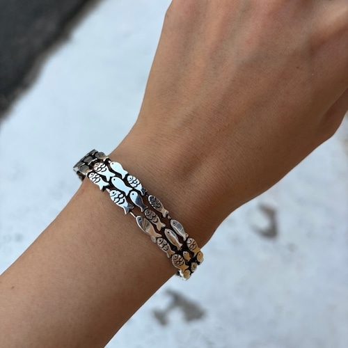 TOPANGA Jewelry 3Rows Of Fish Bangle　3列　フィッシュバングル　ブレスレット　シルバーバングル　　バングル　魚　Bangle 　S925