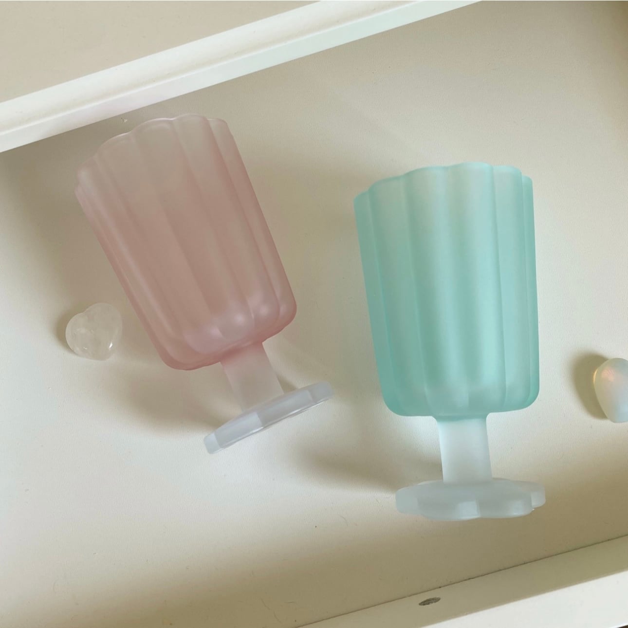 classic goblet 2colors / クラシック ゴブレット コップ おうちカフェ 耐熱ガラス 韓国雑貨