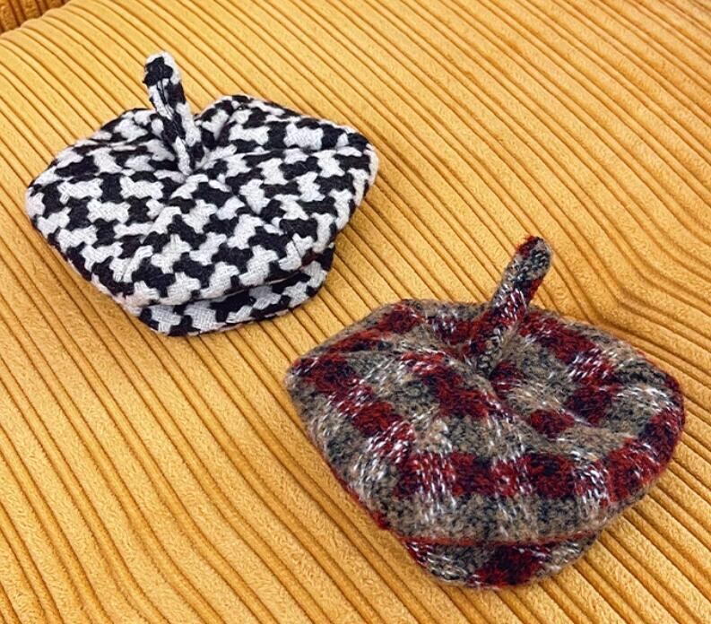 〖予約〗チェックキャスケット(全7種)