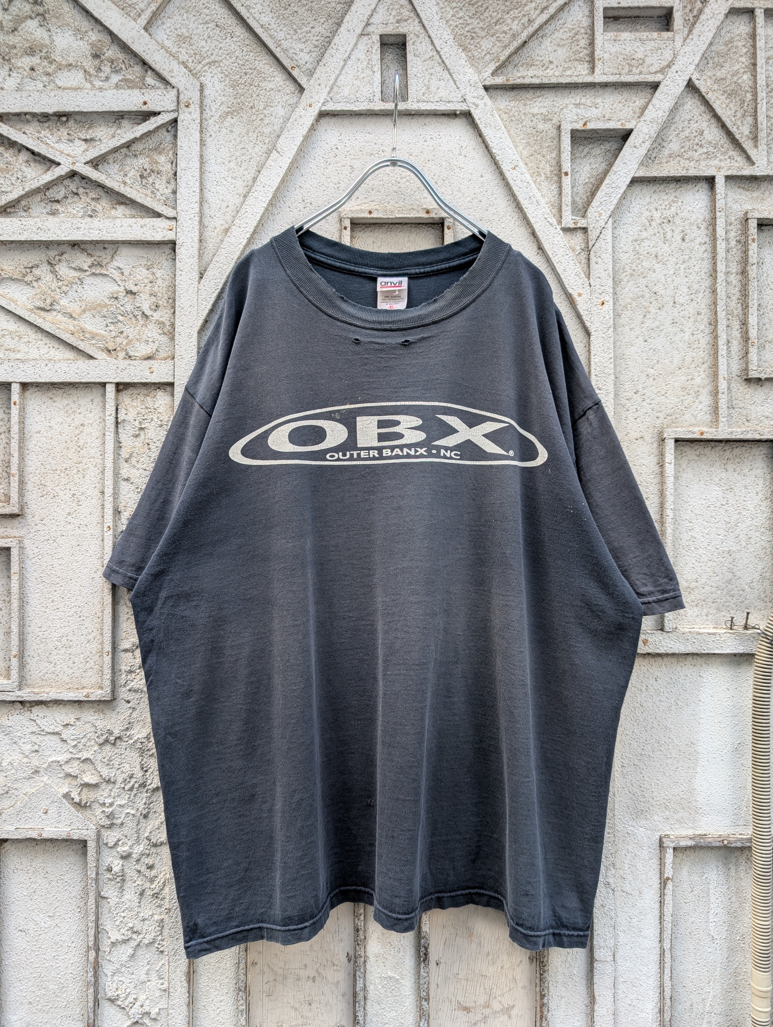 "OBX" logo print tee