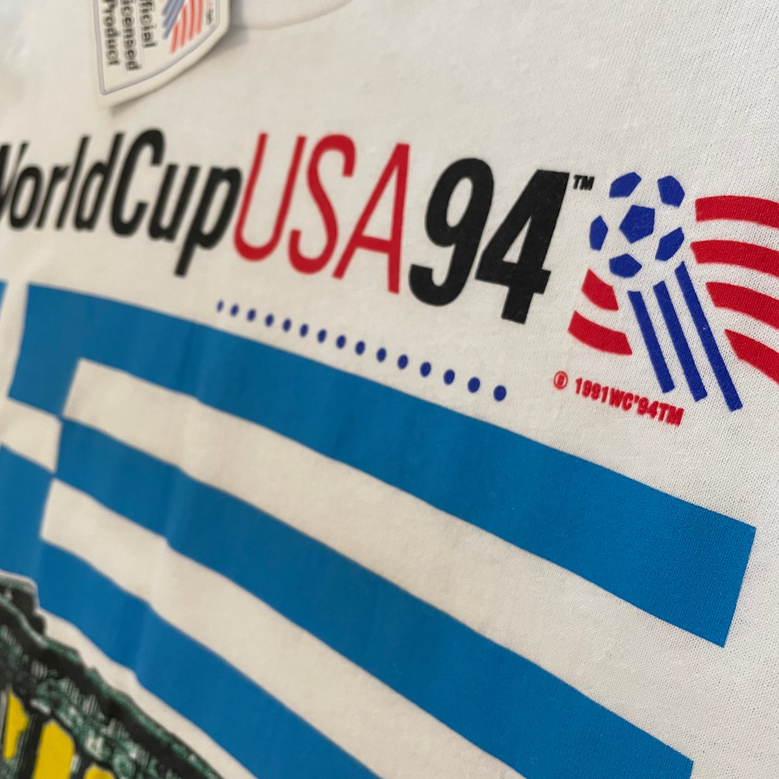 HANES】90s USA製 FIFA World Cup 94 Tシャツ ギリシャ代表 タグ付き  