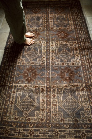 1474-Vintage Afghan Baluch rug