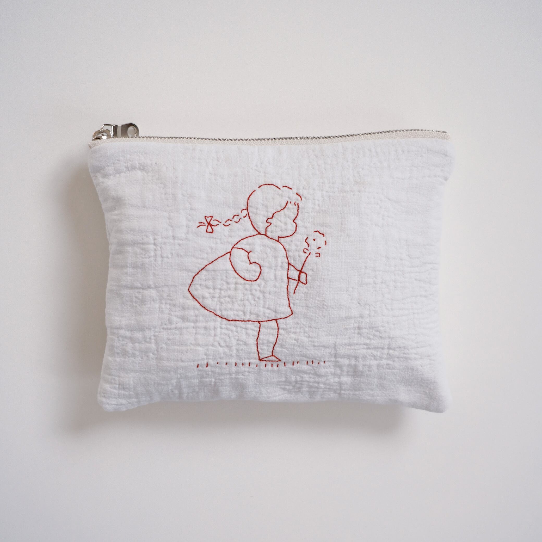 1890s bridal quit pouch / girl【051】