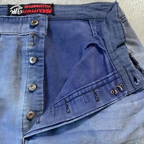 50s パッチワーク 襤褸 Maximum フレンチワーク モールスキンパンツ 詳細写真11