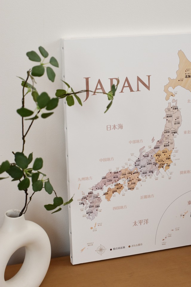 送料無料  キャンバス製 世界地図  A1/B1 木目調/パステル/ネイビー  受注生産　ソノリテ　SONORITE