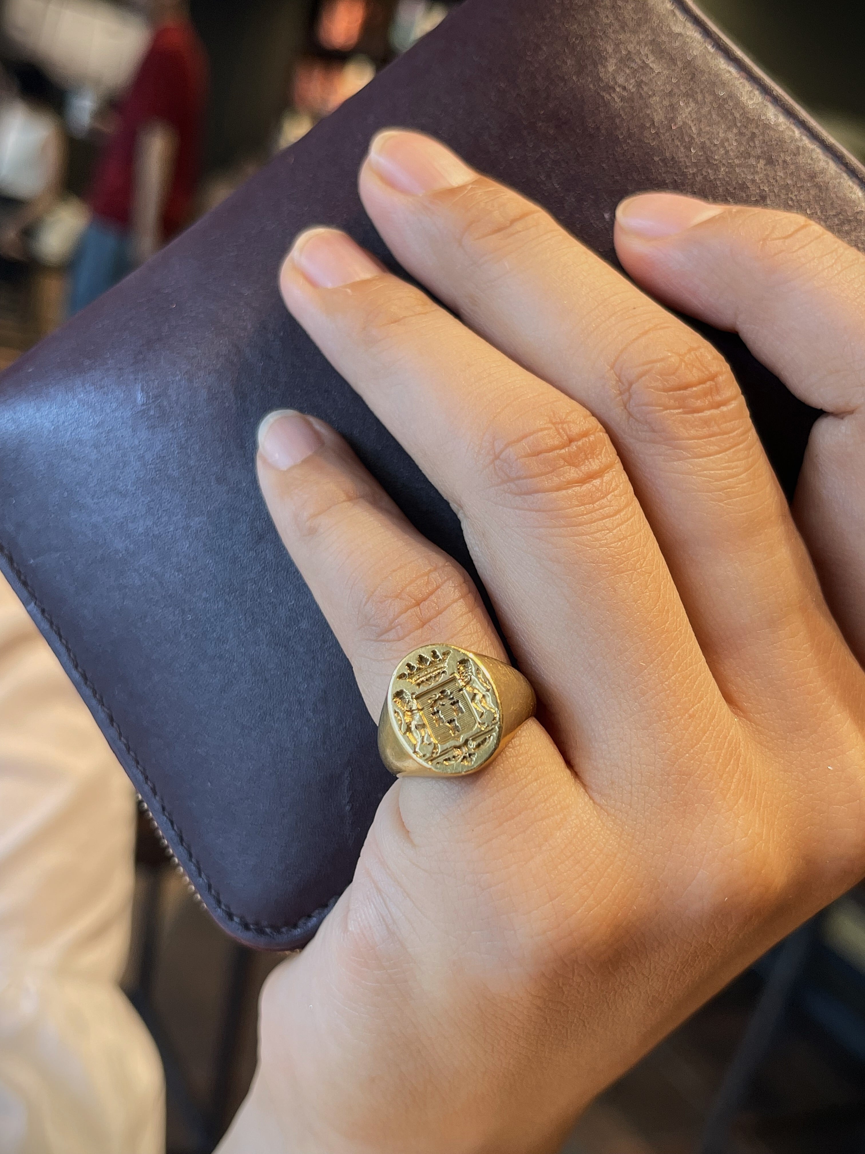 Cort of Arms,Gold Intaglo Ring コート オブ アームズ ゴールド