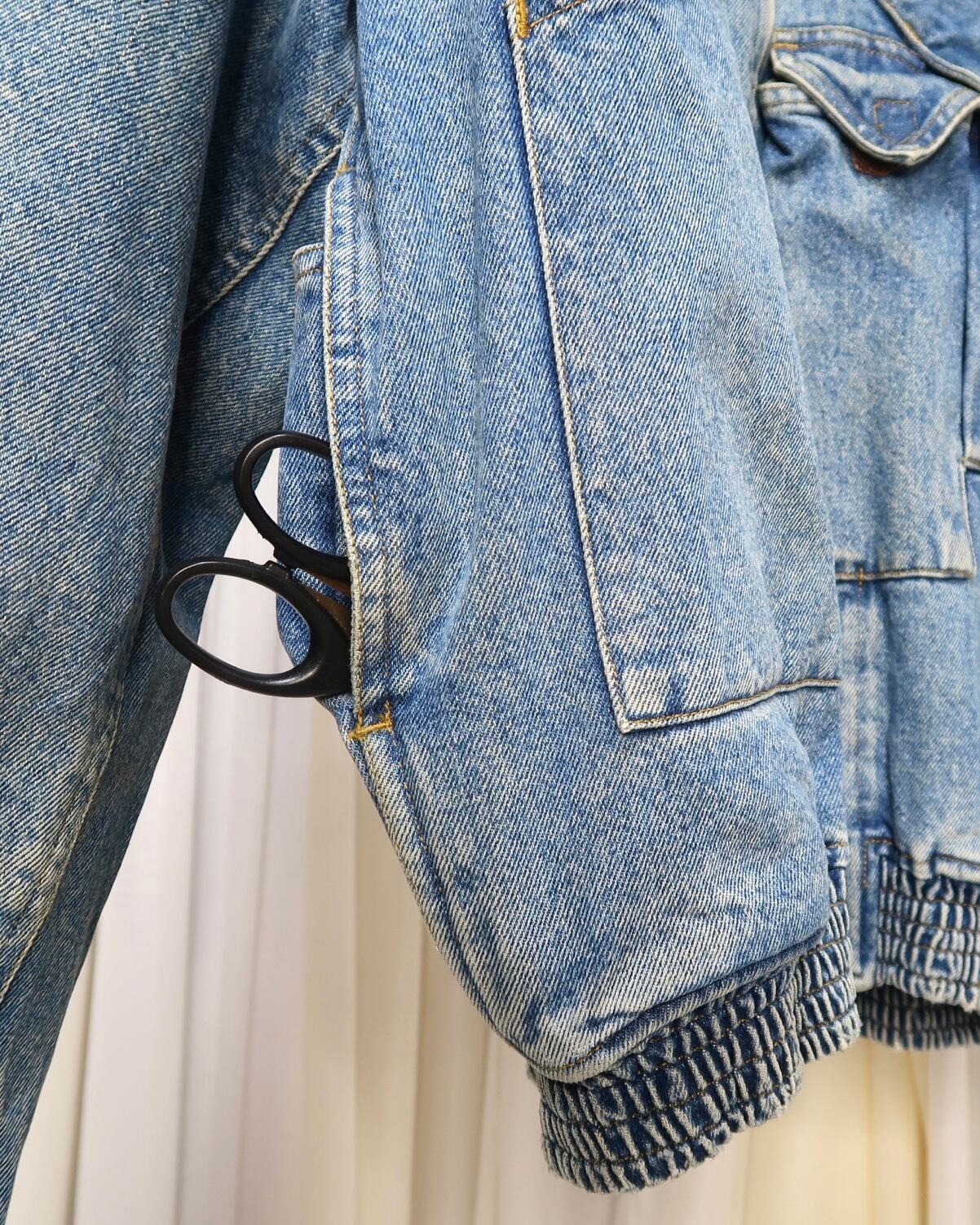 1980s KATHARINE HAMNETT denim cargo bomber jacket | gamustore