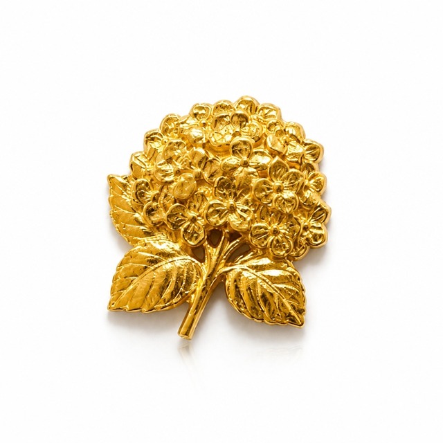 【10月新作】 お得な超早割　純金『アジサイ（紫陽花）』　約1g【JUNGOLD】